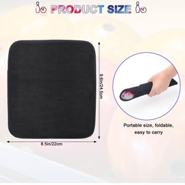 Anglekai - Paquete de 3 toallas de bolos, 10 x 8 pulgadas, accesorios de microfibra con puntos de fácil agarre antideslizantes (coloridos)