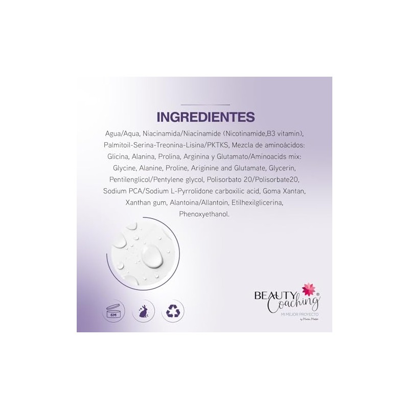 SERUM ANTIENVEJECIMIENTO - 3 en 1 - Péptidos 5% Aminoácidos