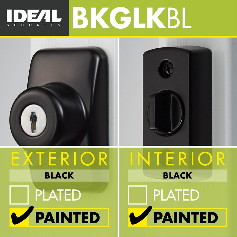 Ideal Security Model GLK Deadbolt for Storm and Screen Doors,