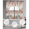 Fall Thanksgiving Kitchen Curtains Sets 24 Inch Length with Valance,