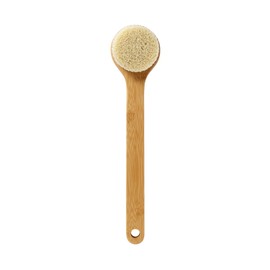 Bamboo Wood Shower Brush, L, Total Length: Approx. 14.4 inches (36.5 cm), OEA23A8A