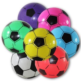 12 x plastic ball, football ball, 20 cm