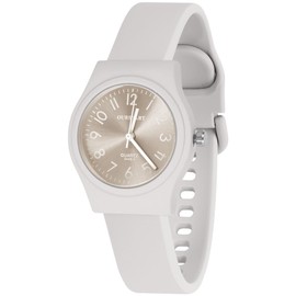 OFFCUP Silicon Strap Women's Watch, 38MM Sports Watches, Analog Quartz Watches Ladies Watches with Easy Read Dial, Simple Ladies Wrist Watch for Medical Professionals Nurses Students Girls (A-Grey)