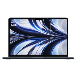 MUBUY-GOL 2 Pack Crystal Clear Screen Protector for New MacBook Air 13.6 Laptop with M3 M2 chip Model A3113 A2681 2024-2022 series High Definition Anti-Scratch
