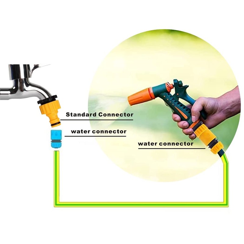 GUPENG Kitchen Tap Hose Connector, Universal Adapter, Hose Pipe Tap