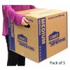 Lowes Pack of 5 Medium Cardboard Boxes 18" x 16"