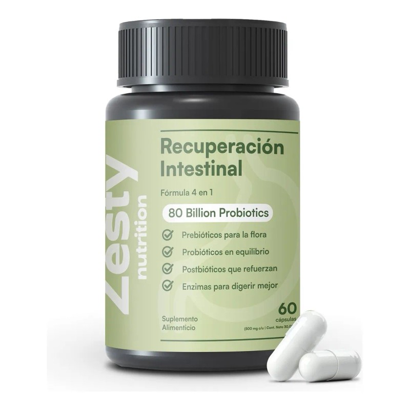 Zesty Nutrition Limpieza Días Pro Recuperación Intestinal Paquete Frascos Fórmula