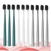LALAFINA 10pcs Nylon Toothbrushes Soft Bristle Teeth Cleaning Portable Single
