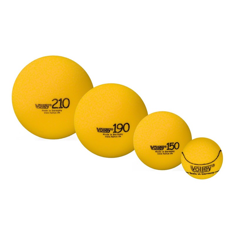 VOLLEY Foam Ball Uncoated Diameter 15 cm Yellow