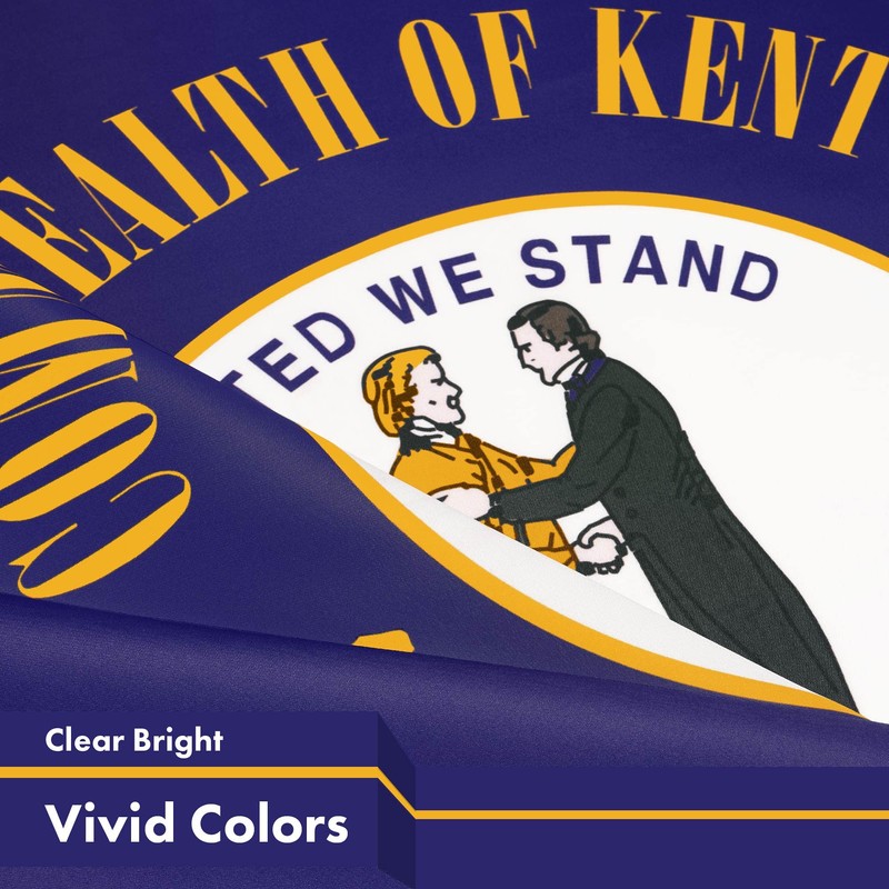 G128 Kentucky KY State Flag | 3x5 Ft | LiteWeave