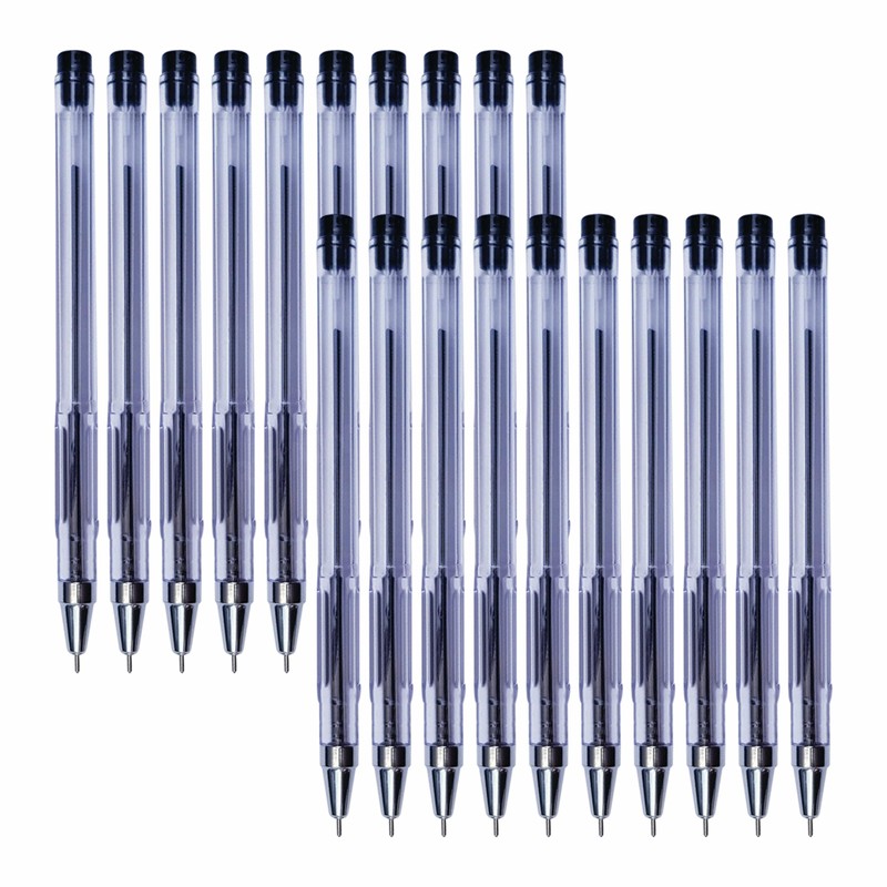 CLARO Technik Ballpoint Pens, BLACK, Fine Point (0.7mm), Pack of