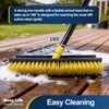 Yocada Double-Sided Floor Scrub Brush Triangle Brush Corner Crevice Cleaning