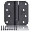 3 Pieces Self Closing Door Hinges 4 inch Matte Black