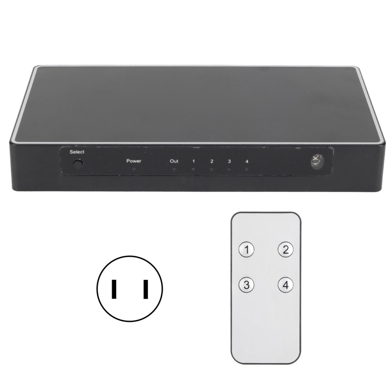 4K HD Multimedia Interface Selector 6Gbps 2.0V 4 In 1