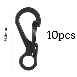 10Pcs Carabiner Clip Small Metal Snap Carabiner Clips 1 Inch Mini Carabiner Clip Keyring Clip Karabiner for for Outdoor Backpack Travel Camping Hiking Key Chain Dog Fishing