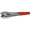 Hygiplas Pro-Grade Colour Coded Kitchen Serving Tongs 300mm, Red, Stainless