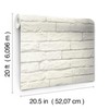York Wallcoverings Magnolia Home Brick and Mortar White Peel and