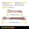 UCO Recycled ECO Switch Spork 2-Piece Integrated Camping Utensil Set,