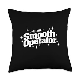 Smooth Operator Med Spa Aesthetic Nurse Injector Throw Pillow