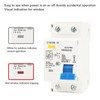 DZ40LE 63 Leakage Circuit Breaker PC Flame Retardant Rail Mounting