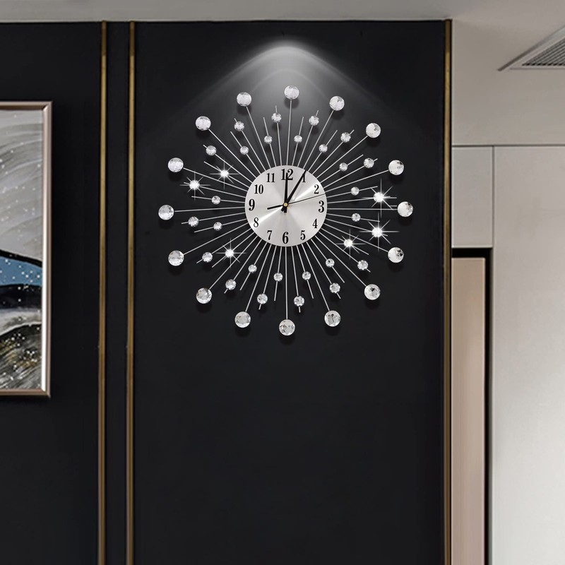 JUGV 19.7 Inch Large Wall Clock for Living Room Decor,