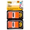 Post-it Standard Page Flags in Dispenser 1in Wide, Orange 100