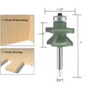 OLETBE Tongue and Groove Flooring Router Bit Set 1/4-Inch Shank