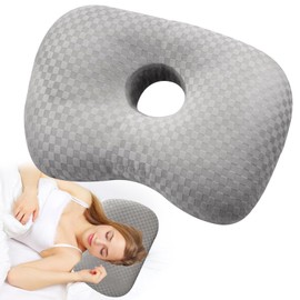 Asfrode Piercing Kissen mit Loch, Piercing Ear Hole Pillows Kissen Piercing Kissen Seitenschläfer Ohrkissen Ohrlochkissen Sleepingring für Seitenschläfer zur Linderung von Ohrenschmerzen