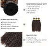 P1B30 Bundles Highlight Curly Wave Human Hair Bundles Ombre Brown