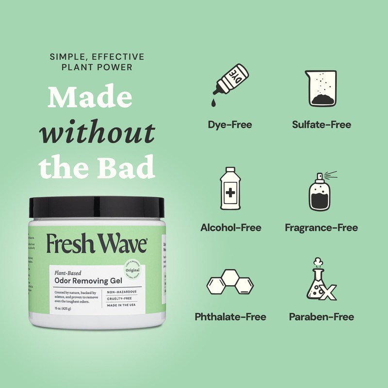 Fresh Wave Odor Removing Gel, 15 oz., Pack of 2