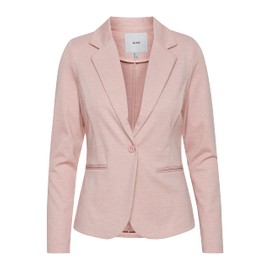 ICHI IHKATE BL Women's Blazer, Short Stretch Jacket, One-Button, with Lapel Collar