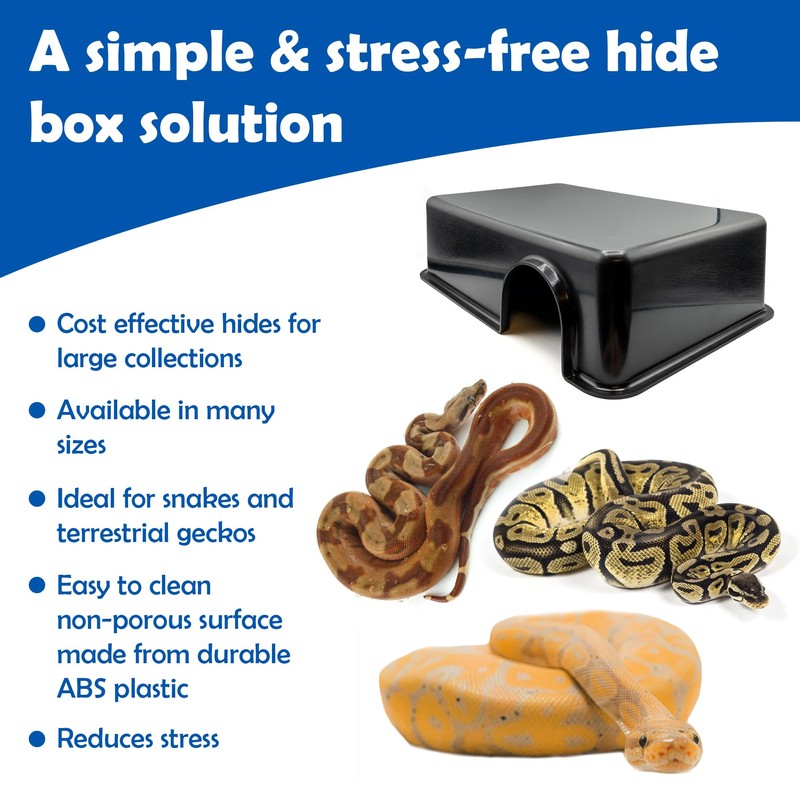 Pangea Reptile Hide Box (F - X-Large 16.25"x11"x4.5") - Fits