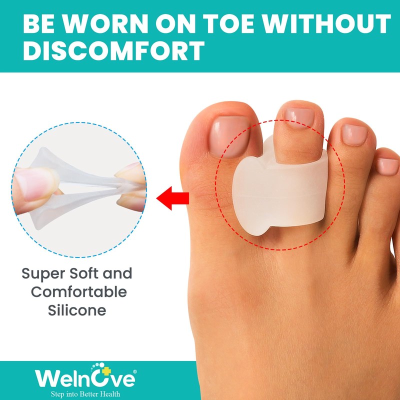 Welnove Toe Separators for Overlapping Toes - Aloe Vera Extract