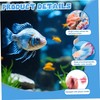 2PCS Betta Fish Toys, 5.9 Inch Simulation Beta Fish Toy,