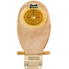 Coloplast Sensura #15521 One Piece EasiClose Wide Outlet 3/8" to 3" Non-Convex Standard Wear, Transparent- Pack of 10