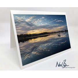Neil Barr Loch Rusky Fishing Boat - Scotland Greeting Card by Scottish Landscape Photographer Blank Inside