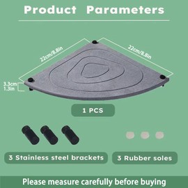 FOWSEEK Stone Drying Tray, Diatomite Instant Dry Sink Organizer for Bathroom Kitchen Counter, Water Absorbing Stone Tray for Sink Sponge Soap Holder Dispenser, Fast Drying Sink Caddy