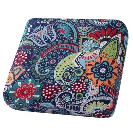 Hyha Printed Couch Cushion Covers, Floral Sofa Covers Washable for Cushion Couch, ...
