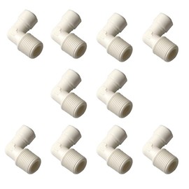 Malida Male Push To Connect Tube Fitting,water purifiers Quick Connector Drinks Dispense and water filtration system fittings (3/8 NPT Male x 1/4 OD Tube Elbow)