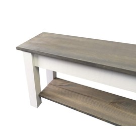 Ezekiel and Stearns Cottage Bench with Shelf (42)