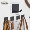 EDMILE Stick On Towel Hooks for Bathroom, Heavy Duty Self