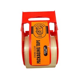 Clear Packing Tape with Dispenser – 2" x 800'' | Heavy-Duty, Strong Seal for Shipping, Packing & Storage | Professional Postal-Approved Quality (1, 2" Inch x 800" Inch)