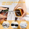JSMTKJ 4 Fundas para Gafas de Cuero PU Suave, Estuche