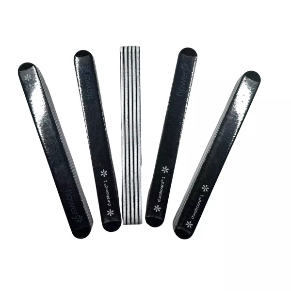 Flowery 25-Pack Double-Sided Nail Files - 100/180 Grit Emery Boards,