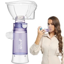Inhaler Spacer for Adults, Nessi OTC Spacer, Spacer for Inhaler with Silicone Mask, Anti-Static Chamber & Exhalation Valve, Easy to Use & Clean(Adult-Latge)