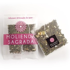 Molienda Sagrada Tisana Estevia Limón/Infusión Herbal / 15 sachets biodegradables