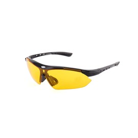 Polarized Outdoor Sunglasses, Anti Glare UV400 Protection Sports Glasses, Unisex Safety Sunglasses for Running, Golf, Cycling - Yellow