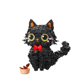 dOvOb Decor Blossom Cat Mini Blocks Building Set - 1651PCS Construction Animal Collection Display Set for Adults and Teen