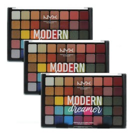 NYX Professional Makeup Modern Dreamer Shadow Palette  1.2oz/40g (3 Pack)