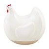 Mud Pie Stoneware Hen Decor Small, TAN